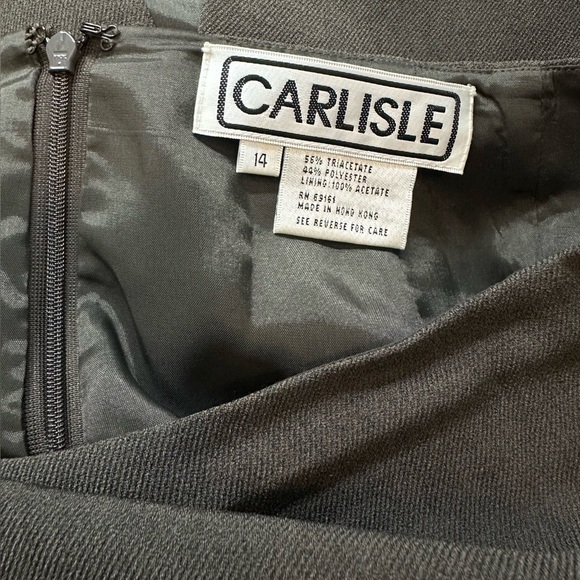 Carlisle Gray Pencil Skirt Classic Work Office Career Wear Size 14 - Picture 4 of 4